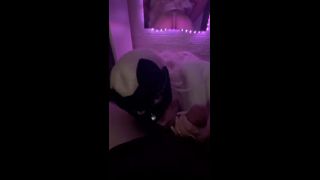 Vertical Video Sexy cute kitten gives a blowjob and gets cum on her face-4