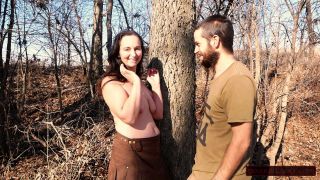 Devoutdevour Forest Nipple Play： Topless MILF's Natural Tits Sucked and Squeezed, Hairy Pussy Squirts-3