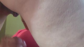 sparowdox - Cuckold wife drips strangers creampie on husbands cock while he watches and jerks off-8