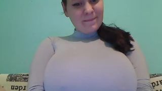 Larissa -webcam – slim & stacked babe with huge milky tits part 3. BigTits!-7
