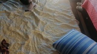 Amateur Amateur mom has fun trying on clothes and cutting them.-7