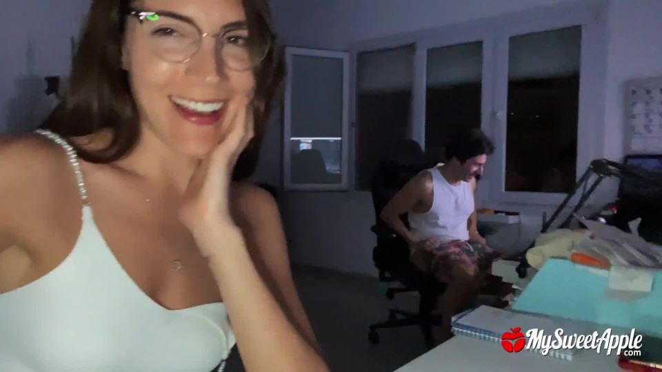 adult clip 15 ModelsPorn - No Nut November Ends With a Massive Cumshot - Huge Facial!!! My Sweet Apple [FullHD 1080p] | hd porn | pov teen hardcore anal xxx
