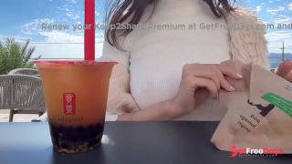 Hentai Asian girls bra-less walk in Okinawa.JapaneseKorean-1