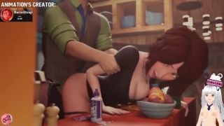 Verified Amateurs Aunt Cass is fucked by her lover and her nipple sticks out BaronStrap animation - Jazziuu-3