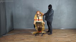 xxx video clip 47 Vacuum Dreams - New secretary in vacuum sheathing and bondage with red ropes - FullHD 1080p, vintage fetish porn on fetish porn -1
