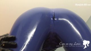 Full Video POV With Cum On Yourself Slave – Cum On My Latex – Latex Mistress – HandJob Latex!-2