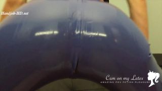 Full Video POV With Cum On Yourself Slave – Cum On My Latex – Latex Mistress – HandJob Latex!-3