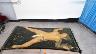 Transparent Latex Vacuum Bed Bound Girl Gets Fucked by Remote.-8