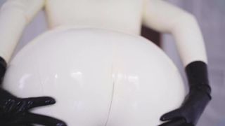 free porn clip 32 Miss Ellie Mouse – Sexy Sounds of White Latex Catsuit | latex | bdsm porn kigurumi fetish-4