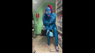 Latex Dressing Up In Transparent Blue Quick View Porn - N...-8