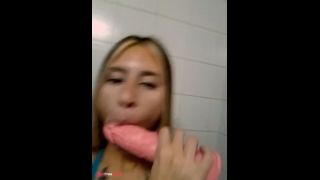 blonde plays with her delicious dildo-9