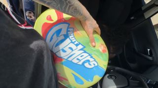 Big Booty Ebony Gets Fucked Through A Hole In Her Tight Gusher Shorts O.-8