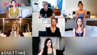 Cast of Award Winning teenage Lesbian Reunites and Masturbates Together-0