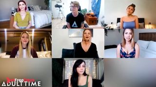 Cast of Award Winning teenage Lesbian Reunites and Masturbates Together-3