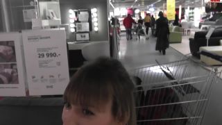 Angel Desert - Walking with Sperm On Face in IKEA (Euro sex)-6