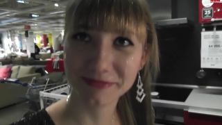 Angel Desert - Walking with Sperm On Face in IKEA (Euro sex)-7