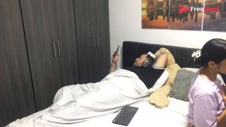 My horny stepdaughter masturbates in front of me and makes a video-7