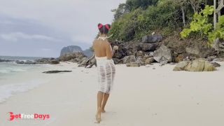 [GetFreeDays.com] Monika Foxxx masturbates with a big dildo on a white sand beach Porn Leak April 2023-0