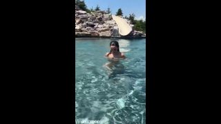 Christina Khalil Teases in  Post Workout Wet N Wild Video  bg Christina Khalil-4