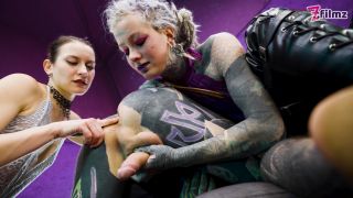 Miss Flora - Double Domming and Pegging Tattooed Sub - with Anuskatzz - Strapon-2