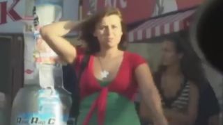 Guy pulls a hot girl s top down public -1