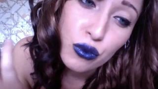 online adult clip 17 Bratty Ivana - Ruin in Blue - lipstick tease - femdom porn nylon femdom-1