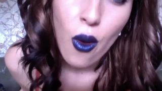 online adult clip 17 Bratty Ivana - Ruin in Blue - lipstick tease - femdom porn nylon femdom-3