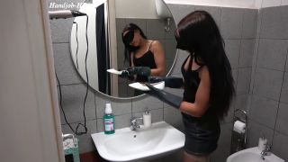 Rubber Gloves Orgasm Mistress Gaia (Handjob porn)-9
