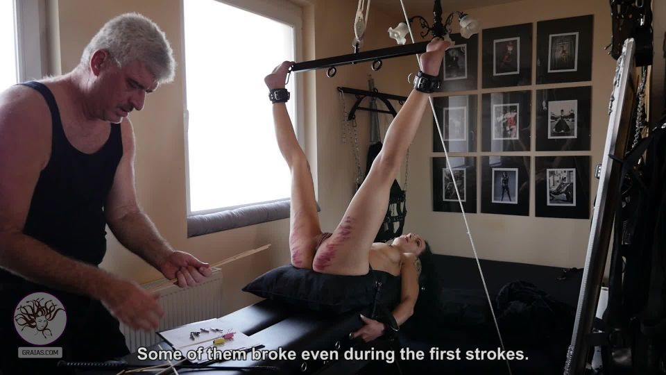 Graias.com – Methodology of torture – caning Gigi – part 2 of 2 on fetish porn barefoot fetish