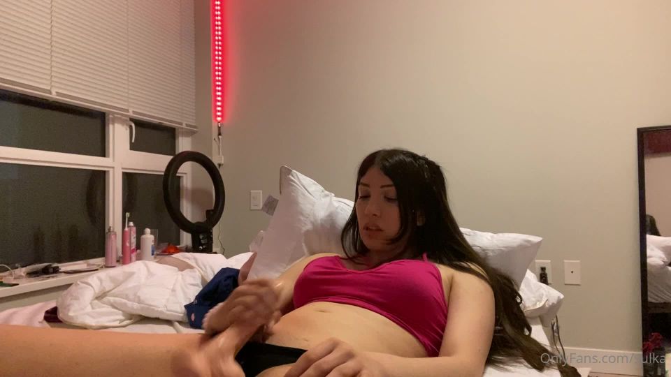 free porn video 27 Sulka – I Promised Here Is the Video of Me Jerking Off Using a Dildo and Cumming, glove fetish on femdom porn 