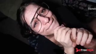 Tiny slut takes care of daddys cock-6