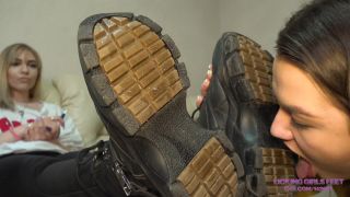 ANGELINA   New slave bitch for me   Boot and foot worship-1