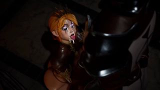 Lsd131313 - The white-haired servant girl could not resist the excitement and began to masturbate with the guard-3
