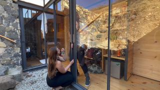 Miss Lady P - A sliding glass door. for punishing patheti...-3