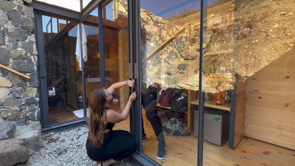 Miss Lady P - A sliding glass door. for punishing patheti...