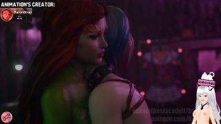 Jazziuu - Harley Quinn and Poison Ivy suck each other's pussy and hot kisses (BaronStrap animation) - Jazziuu-6