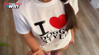 [GetFreeDays.com] I Seduced My Step Sis When She Wearing I Love Doggystyle T-Shirt And Missionary Cum Inside Her Adult Video October 2022-2