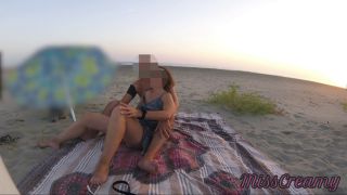 On The Public Beach I Show My Pussy To A Man And He Fingers Me Until I.-1