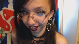 online clip 25 Miss Alice the Goth – Dark Red Lipstick Playing With Tits Out on amateur porn amateur 18 video-3