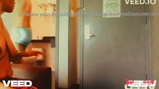 LAS VEGAS FIVE STAR HOTEL BLOWJOB DOOR OPEN COSPLAY RED SKIRT-1