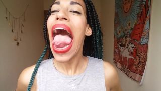 My big mouth and fat tongue Black!-3