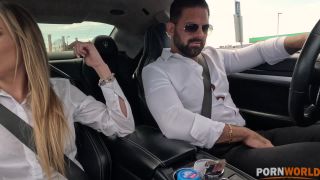 Ria Sunn - Blonde Babe Ria Sunn Takes Airtight DP Slamming After Car Crash + BTS - Anal-1