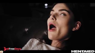 Cute Girl Gets Horny Watching Hentai - Stefany Kyler Solo Masturbation and Double Penetrated By Mons-3