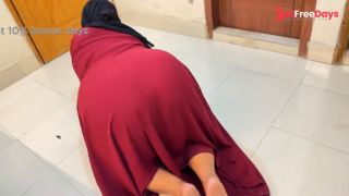 [GetFreeDays.com] Red Burqa-clad Saudi Big Ass Hot maid gets stuck under Bosss bed For Anal Sex while cleaning house Porn Stream January 2023-3