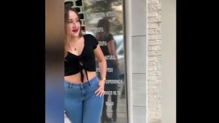 Candid big ass in jeans-9