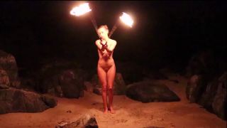 Mistress Alana - Nude Fire Dancing(Femdom porn)-1