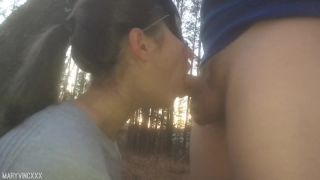 porn video 2 Modelhub.com - Maryvincxxx Aka Maria Romanova - Brunette Teen gives a Blowjob and Pussy in the Woods, best blowjob sex on blowjob porn -1