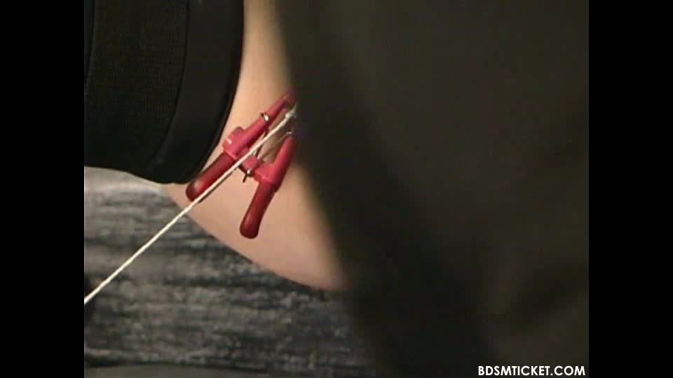 adult clip 38 fat femdom fetish porn | Clamped Pussy And Shocked Body | bdsm porn