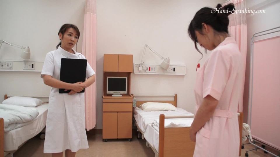 video 12 [hotspanker.com] Maria, Miki at the Hospital: Newbie Nurses Punishment – Hand-Spanking - fetish - femdom porn madeline femdom