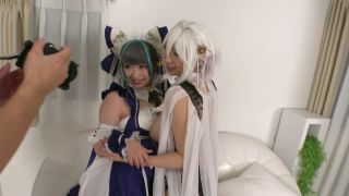 Real creampie 4P meat orgy with W-cup cosplayers!! Misono Waka, Takarada Monami ⋆.-0